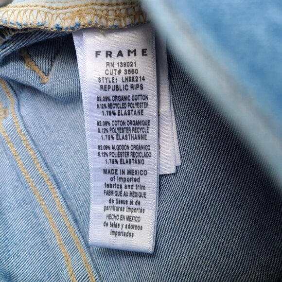 FRAME Le Hight Skinny Distressed Jeans size 28 - Picture 13 of 15